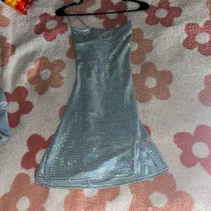 Got this dress from macys, size xs, baby blue, good condition like new.